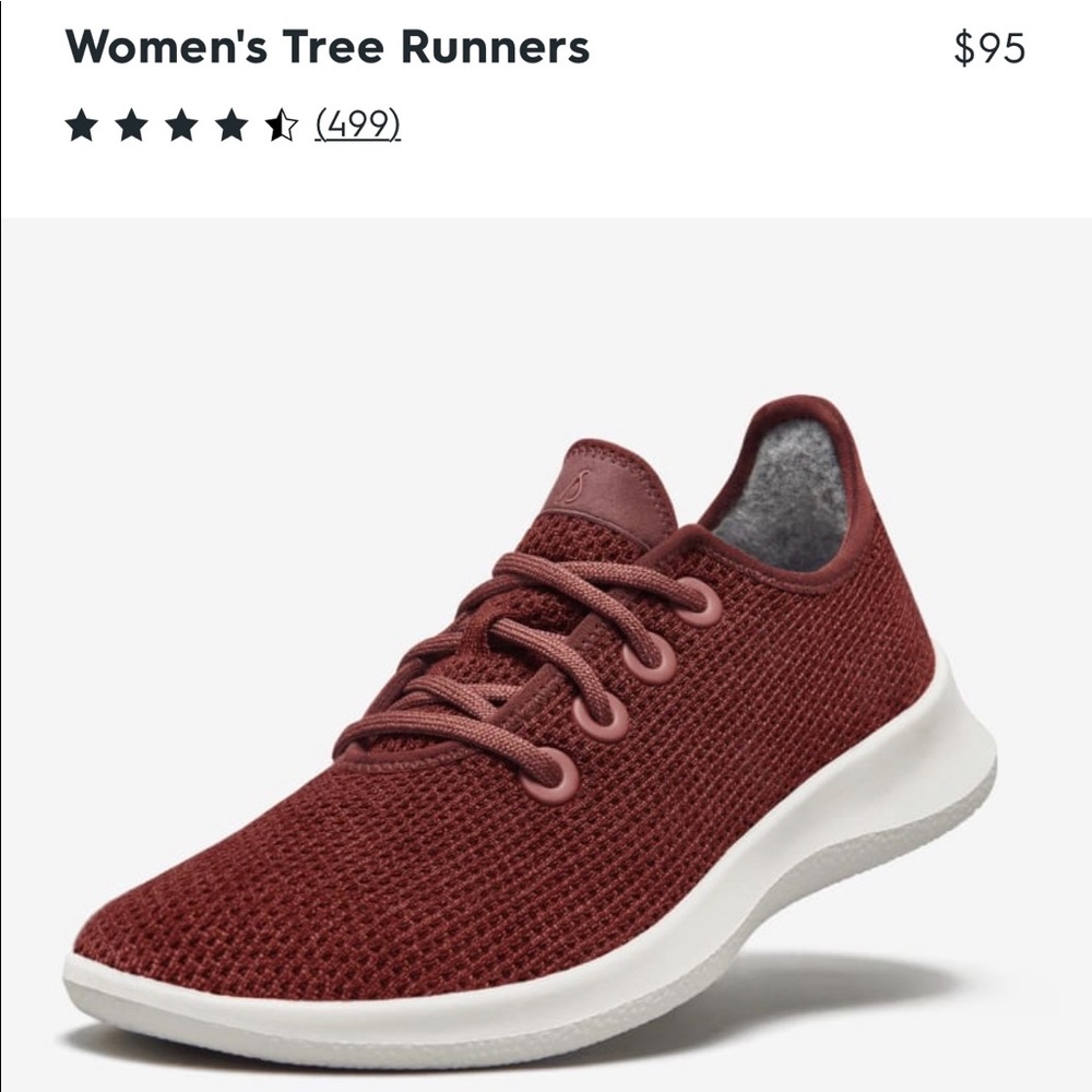 Allbirds Tree Runners in Turtle Shell Size W9